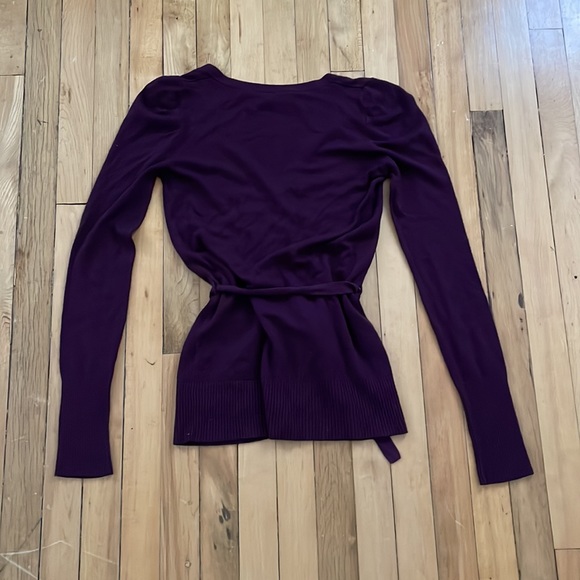 Purple Pull & Bear Tie-Waist Cardigan - Picture 3 of 4